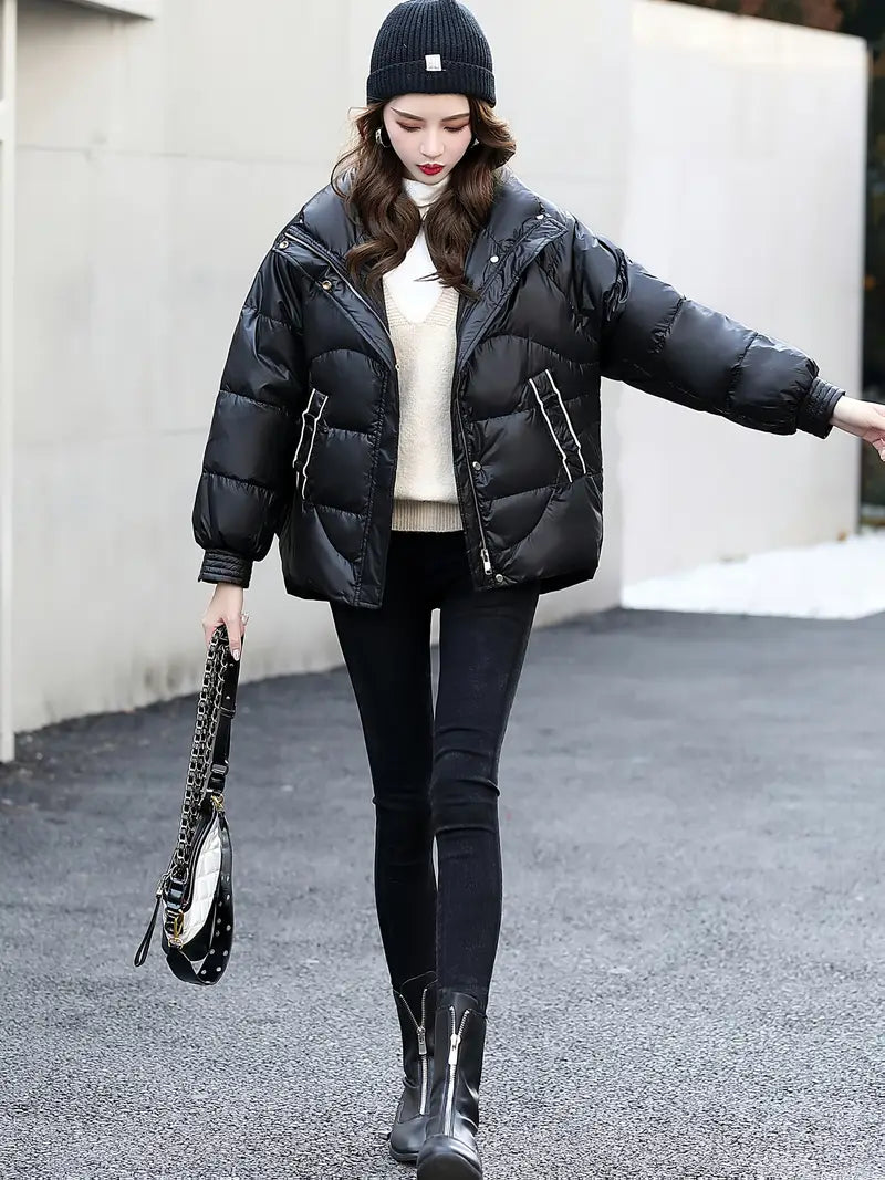 A Stylish And Warm Women'S Down Jacket