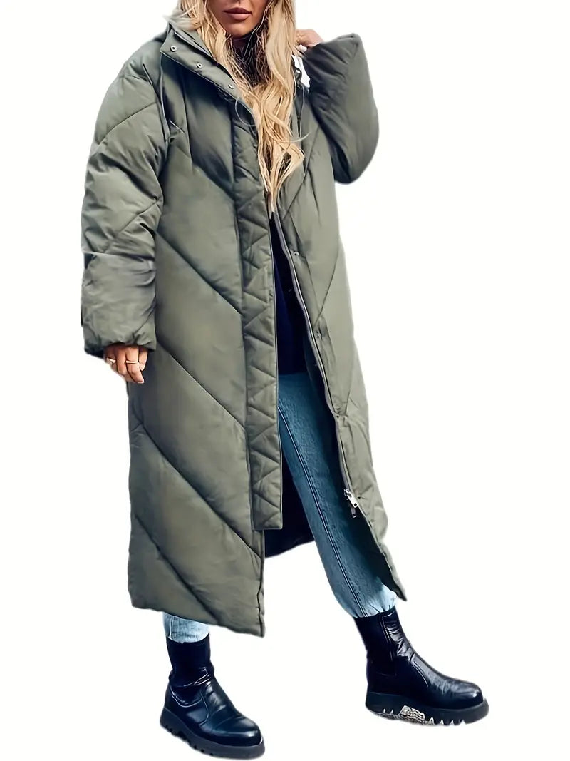 Long Thickened Down Puffer Coat