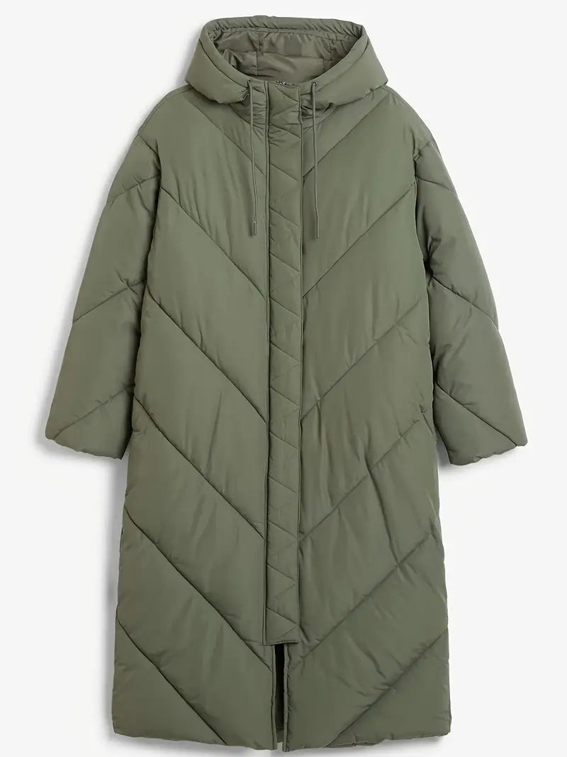 Long Thickened Down Puffer Coat